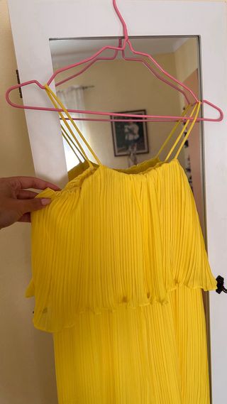 Zara Macacão Amarelo Tamanho XS