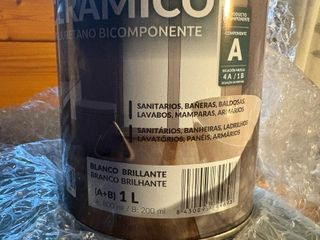 Esmalte Cerámico Eurotex 1L Blanco Brillante