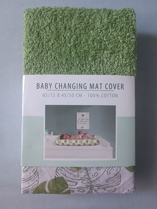 Funda cambiador bebé 65/72x45/50cm 100% Algodón.