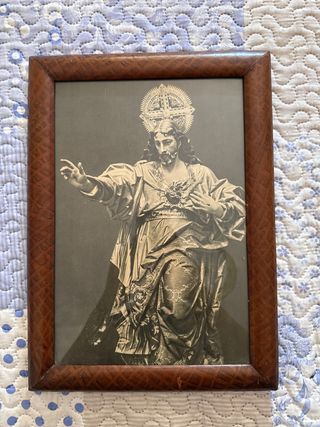 Cuadro antiguo de madera