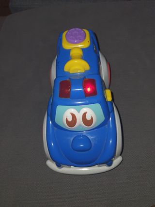 Coche de policía de juguete azul