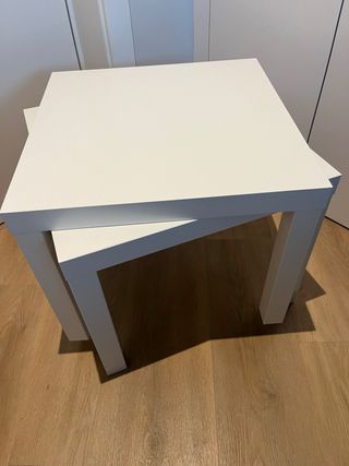 2 Mesas Lack IKEA Blancas. Gratis