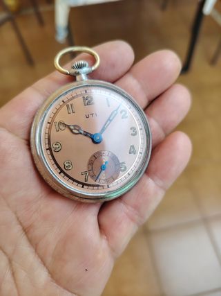 Orologio da tasca UTI con quadrante spettacolare 