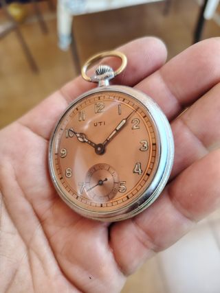 Orologio da tasca UTI con quadrante spettacolare 