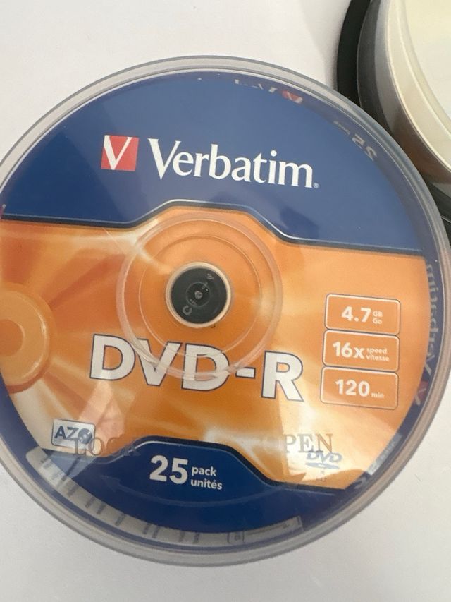 Lote 25 DVD-R Verbatim