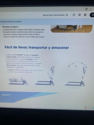 Grúa Ortopédica Birdie Evo Compact 150kg