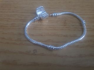 Pulsera de Acero Plateada estilo Pandora