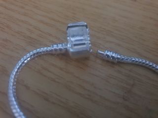 Pulsera de Acero Plateada estilo Pandora