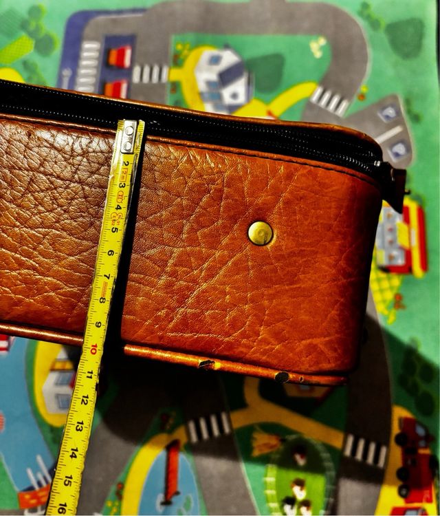 Piccola valigia vintage 24h, marrone;