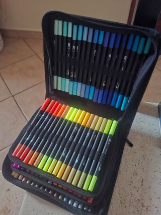 Estuche Rotuladores Doble Punta Alta Calidad,105 u