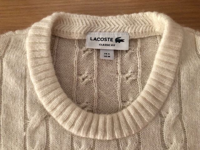 Jersey Lacoste Hombre Blanco
