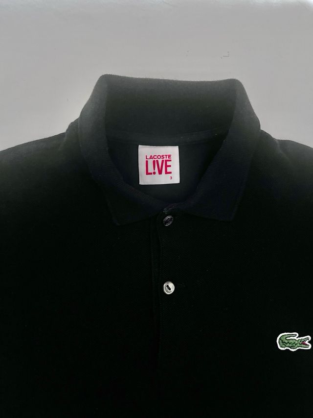 Polo Lacoste Live Negro Hombre