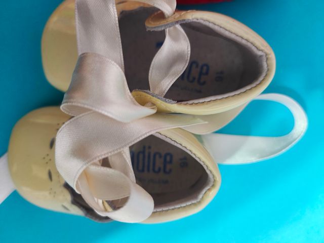 Conjunto Vestido Bebé Blanco y Rojo