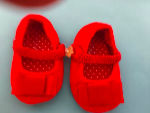 Conjunto Vestido Bebé Blanco y Rojo