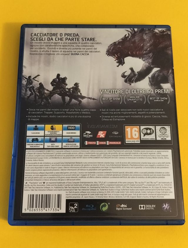 Evolve PS4 Play Station 4