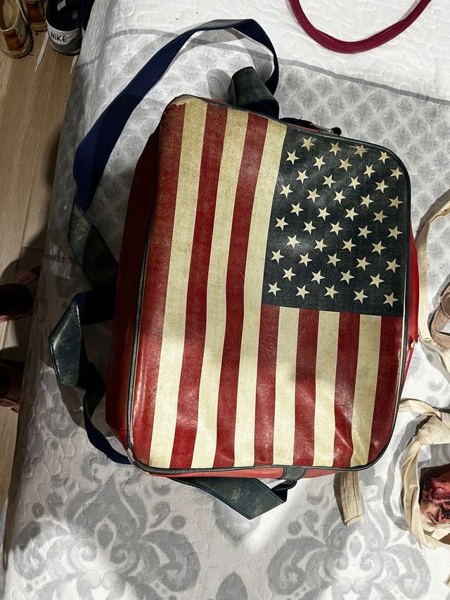 Bolso bandolera con diseño de bandera USA