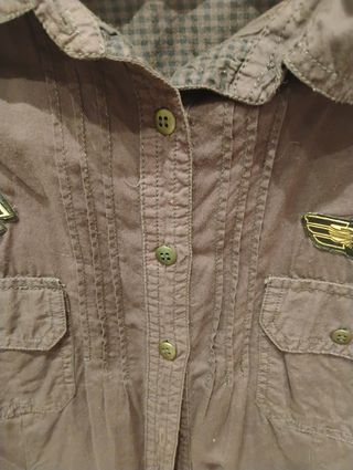 Camisa Only Marrón grisáceo 
