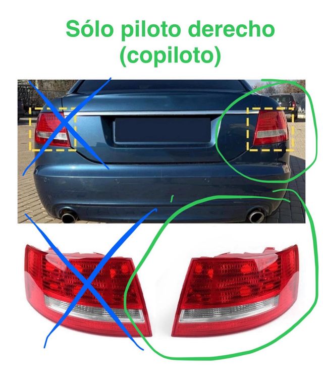 Piloto trasero derecho exterior Audi A6 C6 09/11