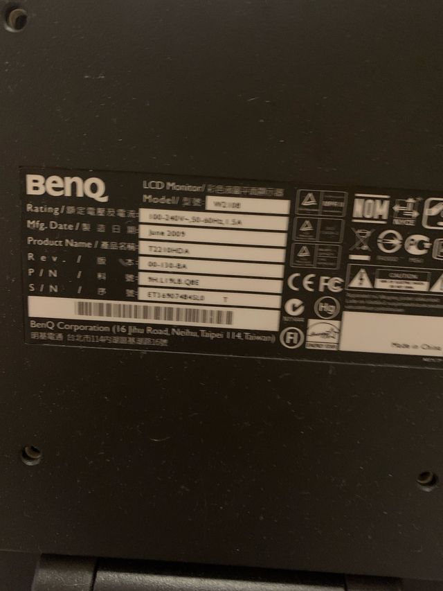 Monitor BenQ Negro