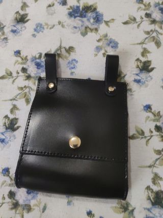Marsupio da cintura nero in pelle