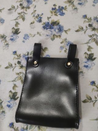 Marsupio da cintura nero in pelle