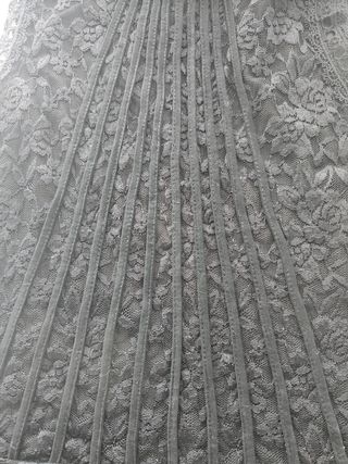 Blusa de encaje negra talla única