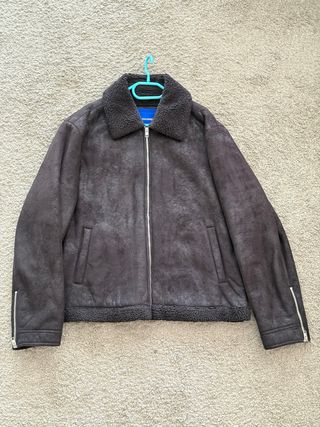 Chaqueta aviador con cuello de borrego