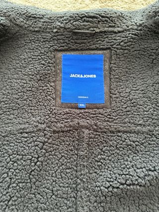 Chaqueta aviador con cuello de borrego