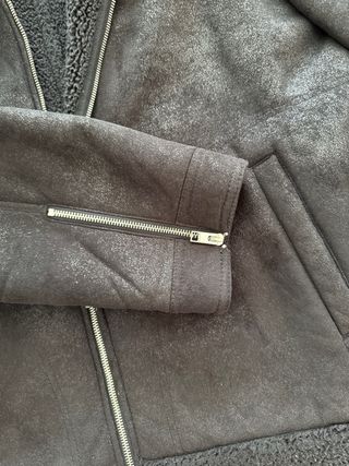 Chaqueta aviador con cuello de borrego