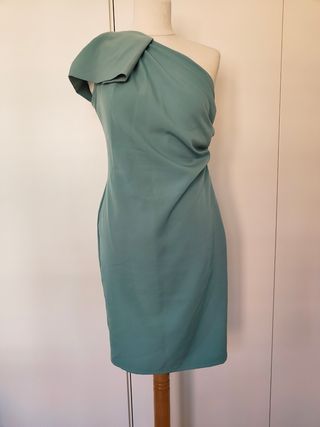 Vestido invitada evento volante M 38