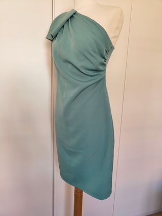 Vestido invitada evento volante M 38