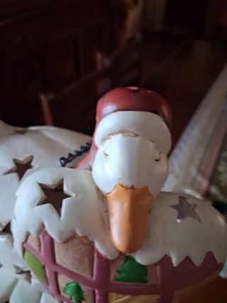 Papera soprammobile in porcellana