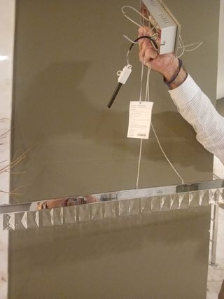 Lámpara de techo moderna cristal y metal