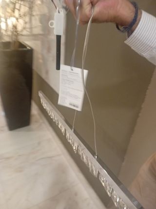 Lámpara de techo moderna cristal y metal