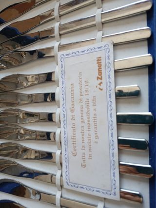 Set 12 Coltelli Zanetti Acciaio Inox 18/10