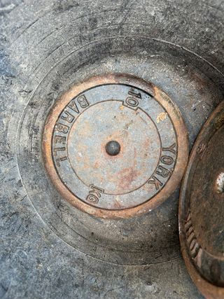 Discos de pesa Barbell York 10 kg
