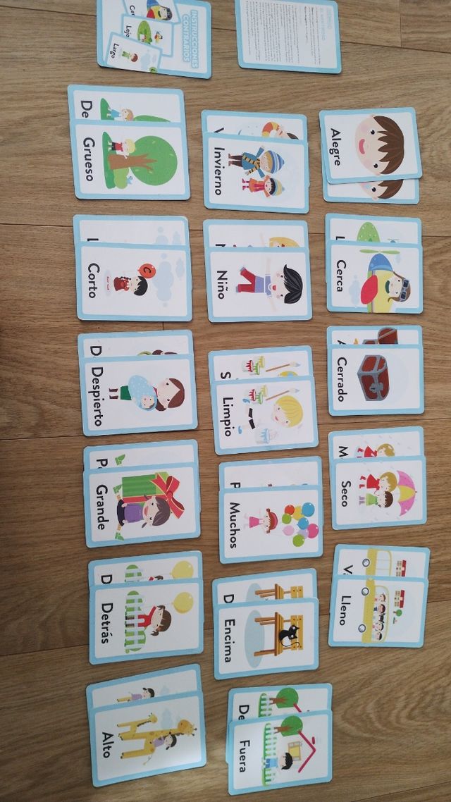 Juego de cartas educativos