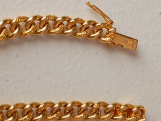 Pulsera Oro Laminado Bijou GL de 19 CMS. OFERTA
