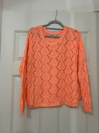 Maglioncino traforato pesca