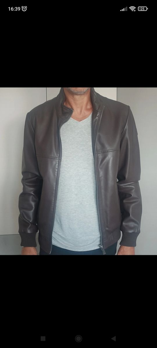 Giubbotto uomo vera pelle