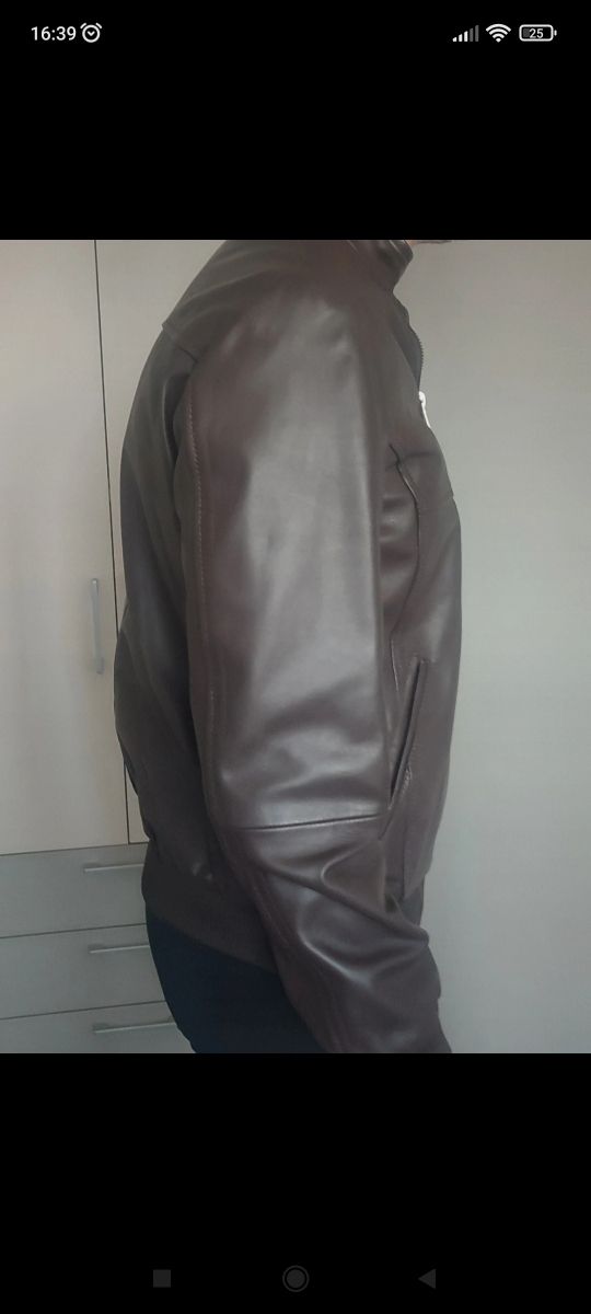 Giubbotto uomo vera pelle