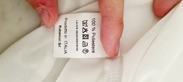 Top corallo e bianco