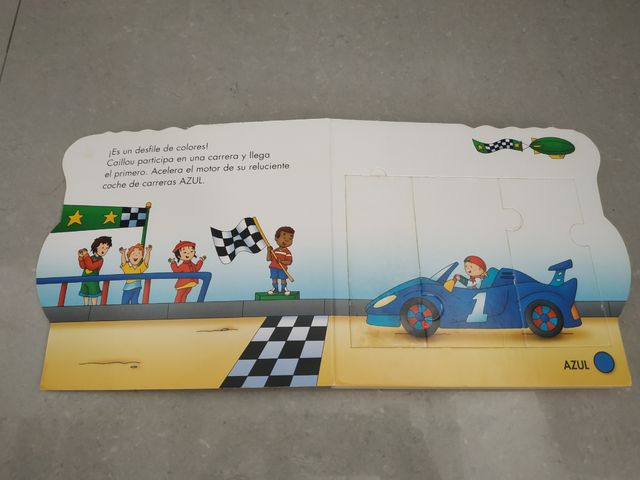 Libro puzle Caillou Los colores.
