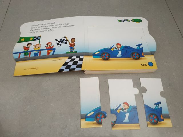Libro puzle Caillou Los colores.