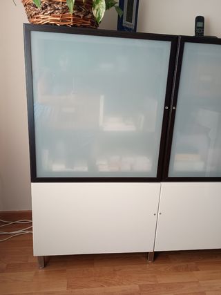 Mueble de Almacenamiento con Cristal