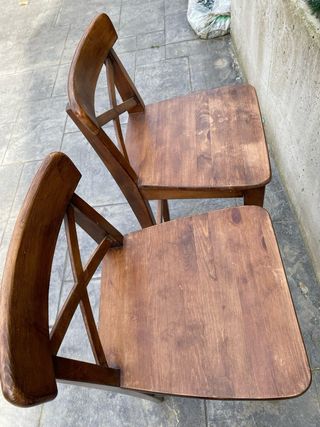 Sillas Altas Ingolf Ikea Madera Marrón