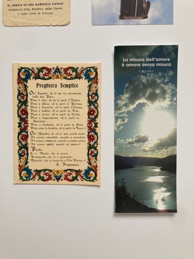 Stock lotto 6 santini santi beati vintage misti