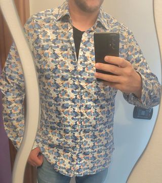 Camicia uomo fantasia floreale