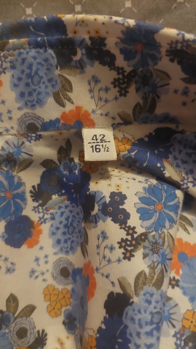 Camicia uomo fantasia floreale