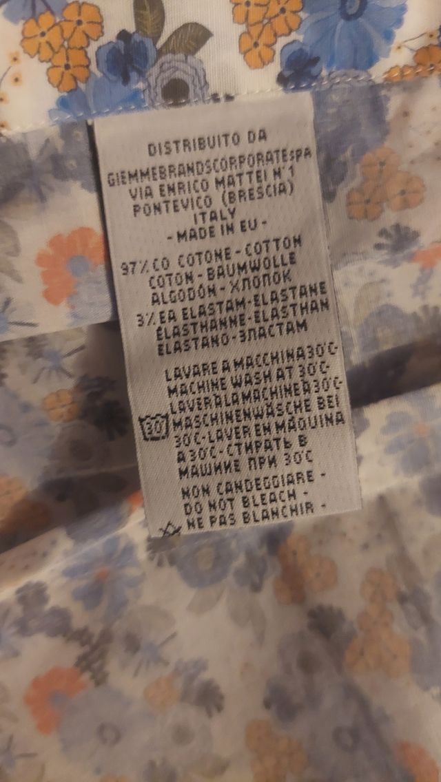 Camicia uomo fantasia floreale